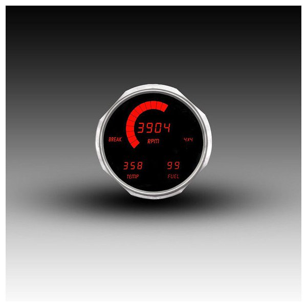Intellitronix, LED Digital Gauge, in Red for 55-86 Jeep CJ Intellitronix, LED Digital Gauge, in Red for 55-86 Jeep CJ
