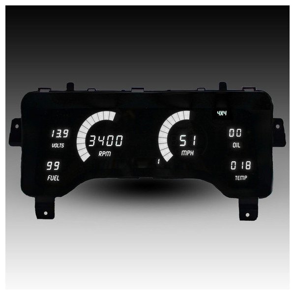Intellitronix, LED Digital Gauge Panel, in White for 97-06 Wrangler TJ Intellitronix, LED Digital Gauge Panel, in White for 97-06 Wrangler TJ