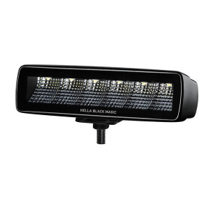 Hella, Black Magic 6-LED Mini Light Bar, Flood Beam Hella, Black Magic 6-LED Mini Light Bar, Flood Beam