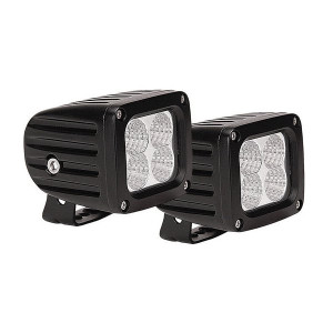 Westin, Quadrant Series 3" x 2.5" Square LED Light Flood Pattern- Pair, Universal Westin, Quadrant Series 3" x 2.5" Square LED Light Flood Pattern- Pair, Universal