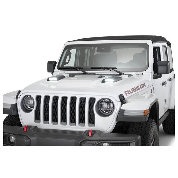 Westin, LED Hood Scoops, for 18-23 Jeep Wrangler JL & Gladiator JT Rubicon