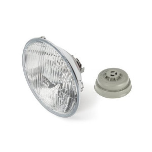 Hella, 7" Round E-Code (ECE) H4 Conversion Headlight Housing, Universal
