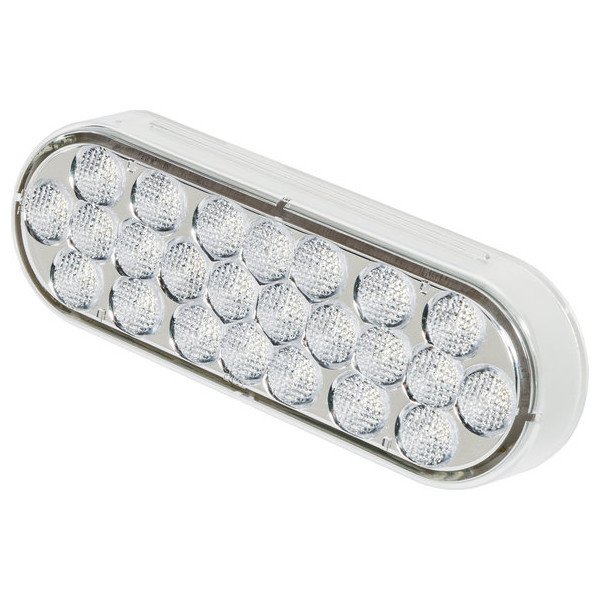 Truck-Lite, Oval LED Back-Up Lamp in Clear Lens 24 Diode Pattern, Universal