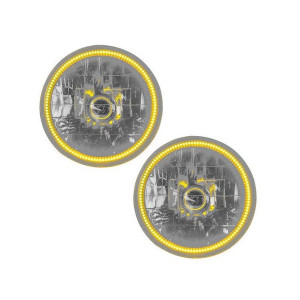 Oracle Lighting, Headlights with LED Halo Rings, with Amber Halo Ring