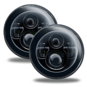 7" High Powered LED Headlight Pair, No Halo