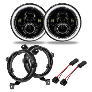 Oracle Lighting, 7" High Powered Projector LED Headlight Pair, with ColorSHIFT Halo Ring (With Remote) Oracle Lighting, 7" High Powered Projector LED Headlight Pair, with ColorSHIFT Halo Ring (With Remote)