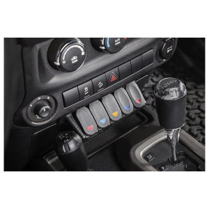 Rugged Ridge, Lower Console Switch Panel, for 11-18 Jeep Wrangler JK