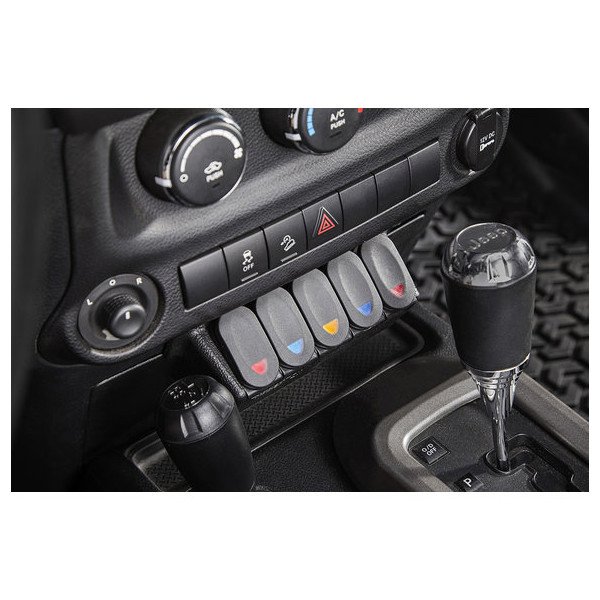 Rugged Ridge, Lower Console Switch Panel, for 11-18 Jeep Wrangler JK