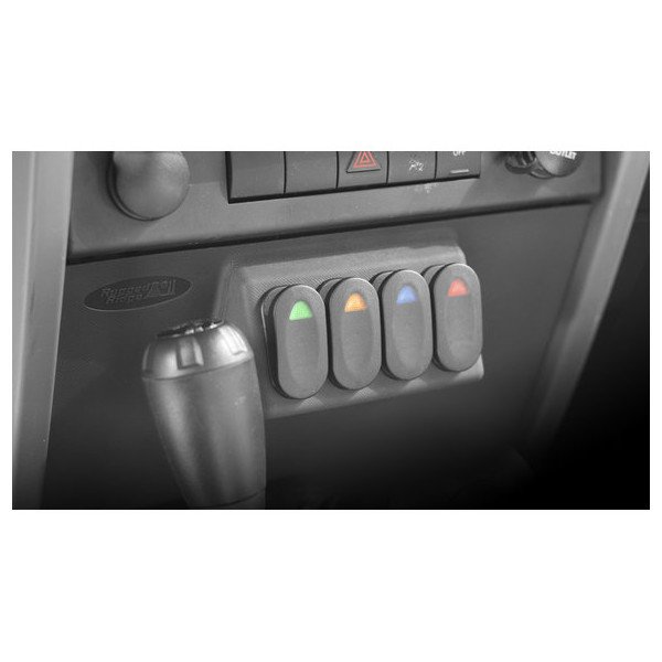 Rugged Ridge, Lower Console Switch Panel, for 07-10 Jeep Wrangler JK