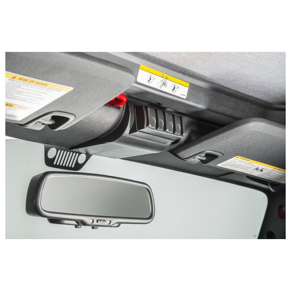 Trigger, Overhead 4 Switch Panel for Trigger Solid State Accessory System, for 07-18 Jeep Wrangler JK
