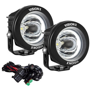 Vision X, 3.7" Round Optimus Series Halo LED Lamp Kit, Universal Vision X, 3.7" Round Optimus Series Halo LED Lamp Kit, Universal