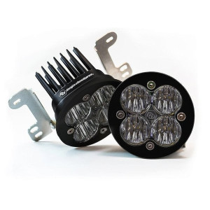 Baja Designs, Squadron-R SAE LED Fog Pocket Light Kit, White, for 07-18 Jeep Wrangler JK