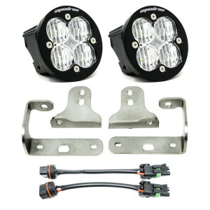 Baja Designs, Squadron-R Sport LED Fog Pocket Light Kit, for 18-23 Jeep Wrangler JL Sport/Sport-S & Gladiator JT with OE Plastic Front Bumper