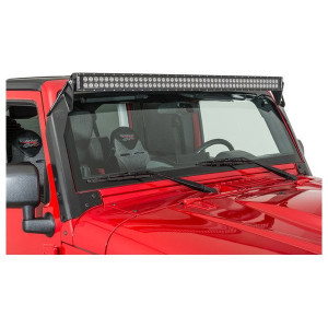 KC HiLiTES, Overhead Mount C50 LED Bar & Bracket Kit, for 07-18 Jeep Wrangler JK
