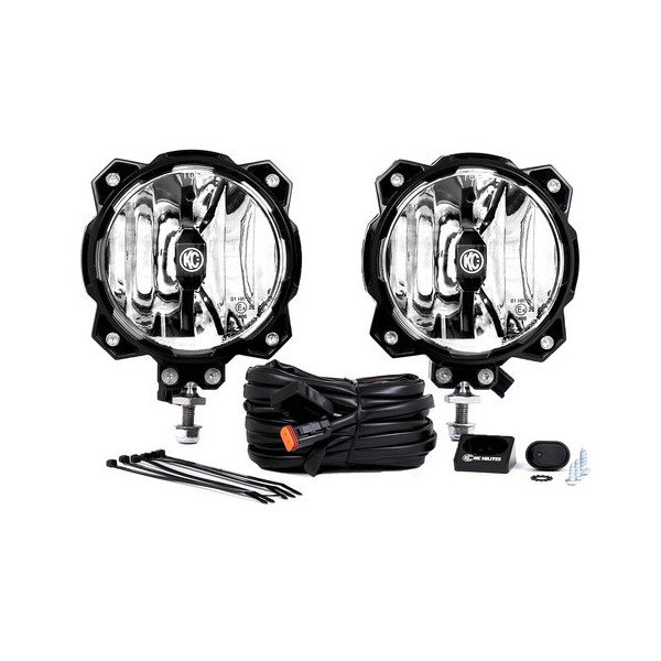 KC HiLiTES, Gravity LED Pro6 Single Pair Pack System, with Driving Beam Pattern (20 Watts)