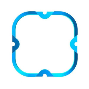 KC HiLiTES, KC HiLiTES Flex Era 4 Light Bezel Trim Ring, -Blue