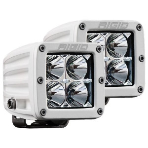 Rigid Industries, White D-Series Pro Hybrid Flood Surface Mount Pair, Universal Rigid Industries, White D-Series Pro Hybrid Flood Surface Mount Pair, Universal