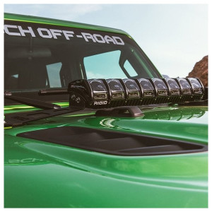 Rigid Industries, 20" Adapt LED Light Bar Hood Mount, for 18-23 Jeep Wrangler JL Rigid Industries, 20" Adapt LED Light Bar Hood Mount, for 18-23 Jeep Wrangler JL