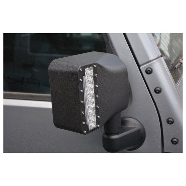 DV8 Offroad, LED Mirror Housing with Turn Signals, for '07-18 Jeep Wrangler JK
