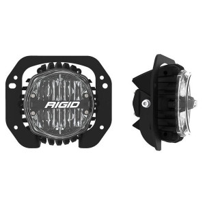 Rigid Industries, SAE Round Fog Light & Mount Kit, for 18-23 Jeep Wrangler JL & Gladiator JT Rubicon with 1-Piece Plastic Bumper Rigid Industries, SAE Round Fog Light & Mount Kit, for 18-23 Jeep Wrangler JL & Gladiator JT Rubicon with 1-Piece Plastic Bumper