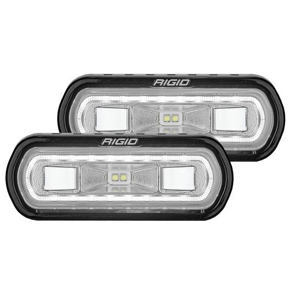 Rigid Industries, SR-L Series Spreader lights, Flush Mounted with Blue Halo