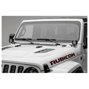ZROADZ, A Pillar Lower LED Light Mounts with (2) 3" Pod LED Lights, for 18-23 Jeep Wrangler JL & Gladiator JT ZROADZ, A Pillar Lower LED Light Mounts with (2) 3" Pod LED Lights, for 18-23 Jeep Wrangler JL & Gladiator JT