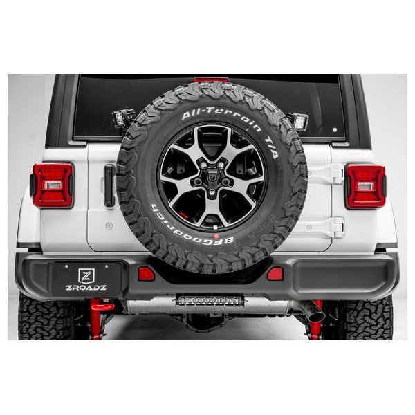 ZROADZ, Rear Bumper Frame Mounting Brackets for a 10" Single Row LED Light, for 18-23 Jeep Wrangler JL