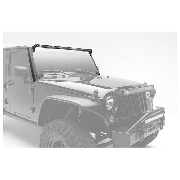 ZROADZ, Front Roof LED Kit with 50" LED Straight Single Row Slim Light Bar, for 07-18 Jeep Wrangler JK