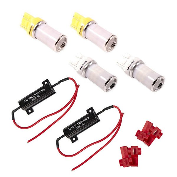 Diode Dynamics, Front Turn Signal/DRL LED Bulbs, for 18-23 Jeep Wrangler JL & Gladiator JT Rubicon, Sahara, Overland & Sport S Stage 1 Kit with Resistors Diode Dynamics, Front Turn Signal/DRL LED Bulbs, for 18-23 Jeep Wrangler JL & Gladiator JT Rubicon, Sahara, Overland & Sport S Stage 1 Kit with Resistors