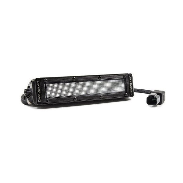 Diode Dynamics, 6" Stage Series Straight LED Flood Light, with White Flood Beam Pattern-Single Diode Dynamics, 6" Stage Series Straight LED Flood Light, with White Flood Beam Pattern-Single