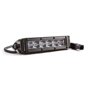 Diode Dynamics, 6" Stage Series Straight LED Flood Light, with White Wide Beam Pattern-Single