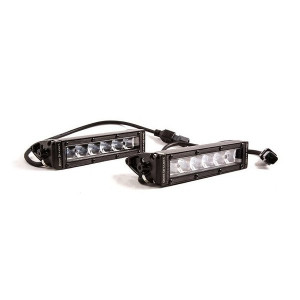 Diode Dynamics, 6" Stage Series Straight LED Flood Light, with White Wide Beam Pattern-Pair