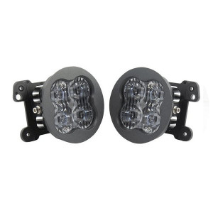 Diode Dynamics, SS3 LED Fog Light Kit, Sport Type M Yellow SAE Fog for 07-23 JK, JL Sahara/Rubicon & Gladiator JT Overland/Rubicon