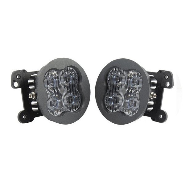 Diode Dynamics, SS3 LED Fog Light Kit, Sport Type M Yellow SAE Fog for 07-23 JK, JL Sahara/Rubicon & Gladiator JT Overland/Rubicon