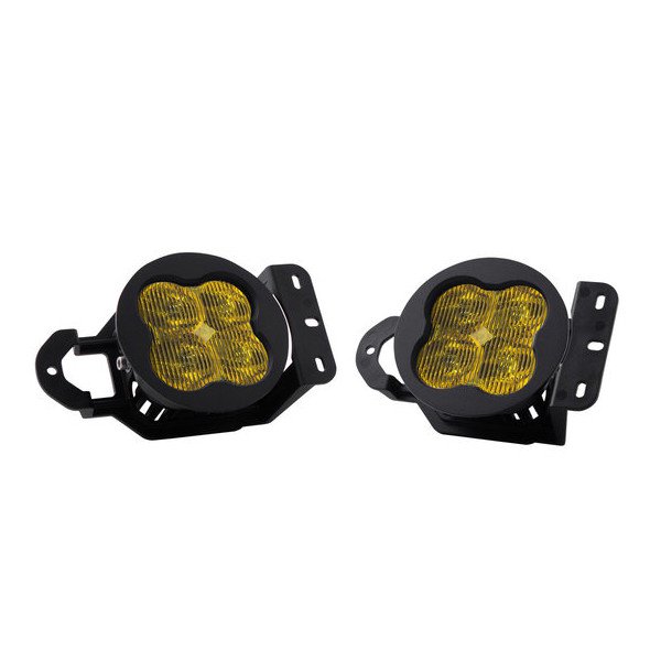 Diode Dynamics, SS3 LED Fog Light Kit, Sport Type MS Yellow SAE Fog for 18-23 Jeep Wrangler JL Sport & Gladiator JT Sport