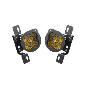 Diode Dynamics, SS3 Pro Type MR LED Fog Light Kit, SAE Yellow Max Type MR Fog Lights for 07-23 JK, JL, & Gladiator JT Rubicon with Steel Bumper