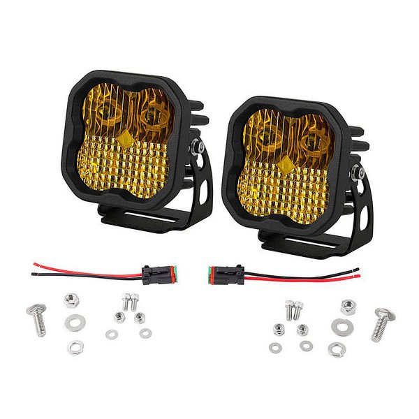 Diode Dynamics, Stage Series 3" Standard LED Pod, Yellow Sport Combo Pair Diode Dynamics, Stage Series 3" Standard LED Pod, Yellow Sport Combo Pair