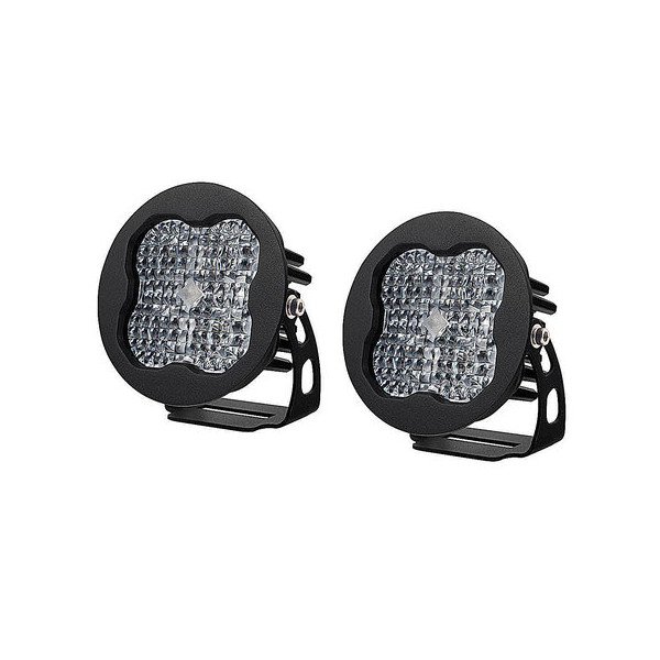 Diode Dynamics, Stage Series 3" Round LED Pod, White Sport Flood Pair