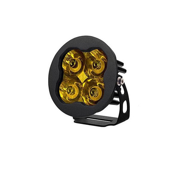 Diode Dynamics, Stage Series 3" Round LED Pod, Yellow Pro Spot Single Light