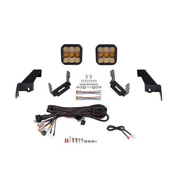 Diode Dynamics, SS5 CrossLink Bumper Pro Pod Light Kit, in White Combo Pod for 18-23 Jeep Wrangler JL Diode Dynamics, SS5 CrossLink Bumper Pro Pod Light Kit, in White Combo Pod for 18-23 Jeep Wrangler JL