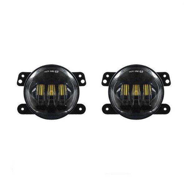 Quake LED, RGB 4" LED Fog Lights, for 18-23 Jeep Wrangler JL & Gladiator JT Quake LED, RGB 4" LED Fog Lights, for 18-23 Jeep Wrangler JL & Gladiator JT