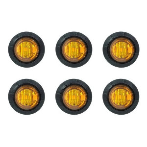 3/4" Side Marker Lamps - 6 Pack, Amber