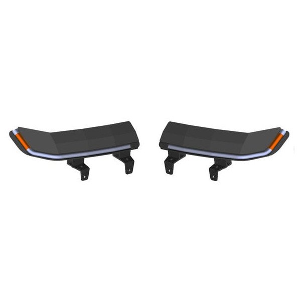 9.5in x 4.25in Retro-Fit Slim Chop DRL w/ Sequential Switchback Turn Signal & Side Marker Light