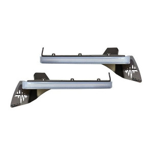 Quake LED, 9.5" x 0.75" Slim Chop Kit DRL w/ Sequential Switchback Turn Signal & Side Marker Light, for 18-23 Jeep Wrangler JL & Gladiator JT Sahara or Overland