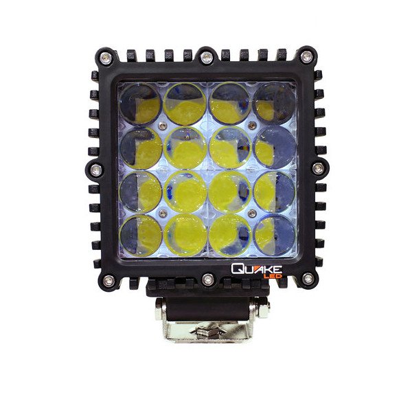 Quake LED, RGB 5" Cube 80W 4D Spot Work Light - Single, Universal