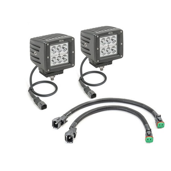 Quadratec, Hi Performance 3" Cube LED Light Kit, 97-04 8&deg; Spot Beam, for 97-06 Jeep Wrangler TJ & Unlimited