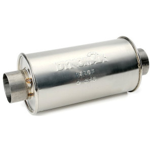 DynoMax, Ultra Flo SS 6" Round x 12" L Muffler, Universal DynoMax, Ultra Flo SS 6" Round x 12" L Muffler, Universal
